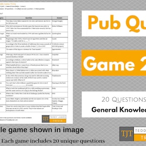 Quizfragen für Pub Quiz - Spiel #22 - 20 Allgemeinwissen Fragen & Antworten