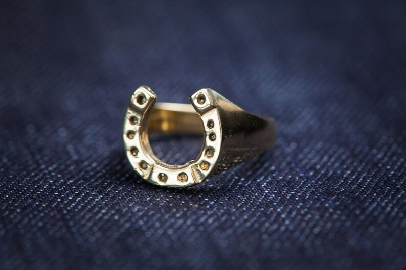 Lucky Horseshoe Ring Etsy