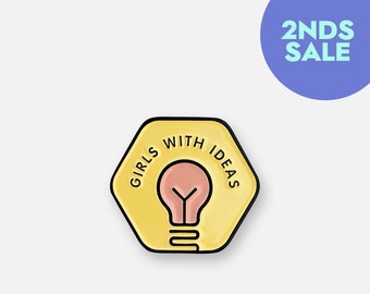 SECONDS SALE - Girls With Ideas Enamel Pin