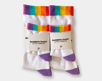 Rainbow Family - Big & Little Person Socks Set of 4
