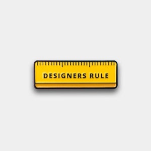 Designers Rule Enamel Pin image 1