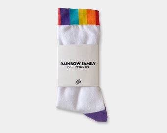 Rainbow Family - Big Person Socks