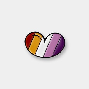 Lesbean Enamel Pin