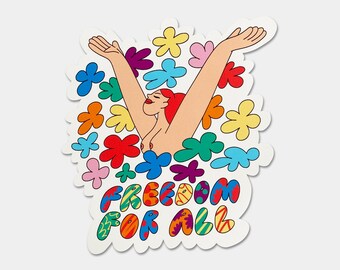 Freedom Sticker by Ana Jaks