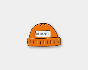Beanie Enamel Pin