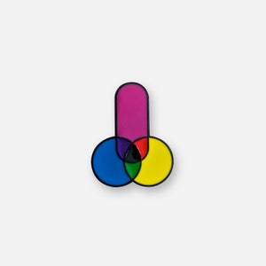 CMYKock Enamel Pin