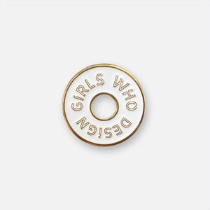Girls Who Design Enamel Pin image 1