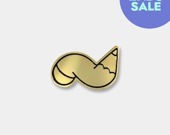 SECONDS SALE - Golden Pencil Enamel Pin