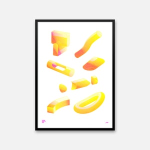 2x3 Fire - A3 Riso Print