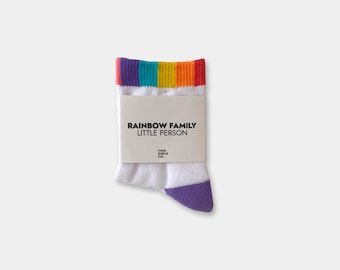 Rainbow Family - Little Person Socks - Age 1-2 Years
