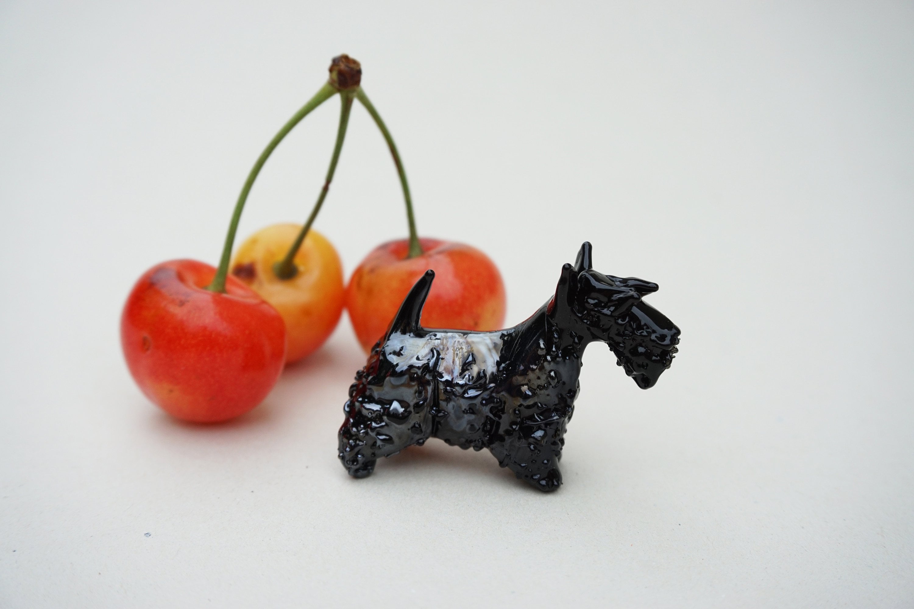 手作りスコティッシュテリアの置物、ミニチュア犬アート - Etsy 日本