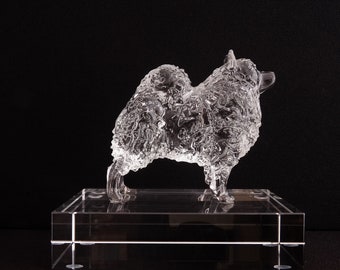 ドール用コンパニオンドッグ　ジュモウ　　スピッツ犬　フランスアンティーク ドール用コンパニオンドッグ ジュモウ スピッツ犬 フランス