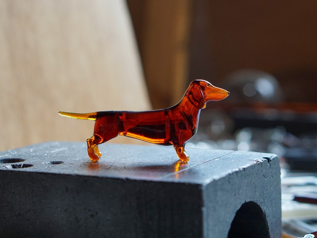 ○未使用/ エルメス 犬 ドッグ プレート 1枚 箱つき ダックスフンド