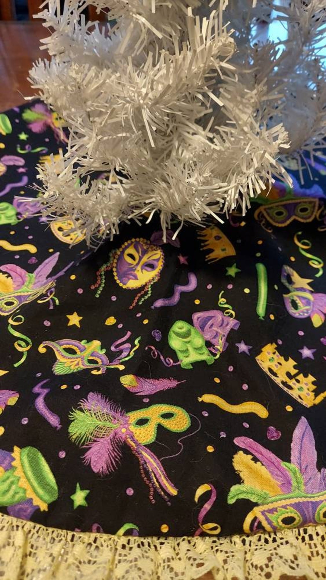 mardi gras tree skirt