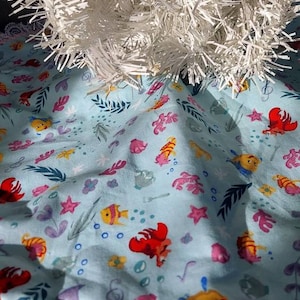 18 inch Disney&#39;s Little  Mermaid friends tree skirt
