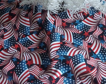 18 inch diameter Patriotic/ 4th of July tree skirt