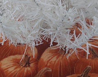 10 inch diameter mini Fall pumpkins tabletop tree skirt