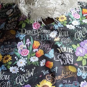 18 inch diameter floral print small tabletop tree skirt