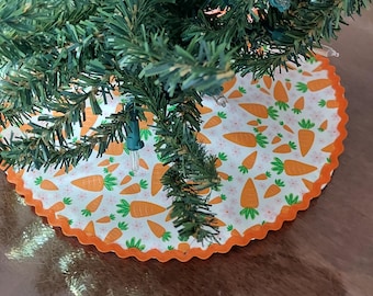 10 inch or 18 inch diameter Carrots small tabletop tree skirt