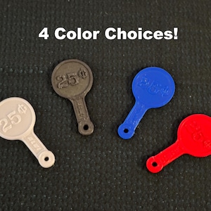 Aldi Cart Token. 4 color choice: Red, Blk, White, Blue. 3D Printed Aldi Quarter Token Shopping Cart. Free Shipping! 25 cent, Cart Coin, Aldi