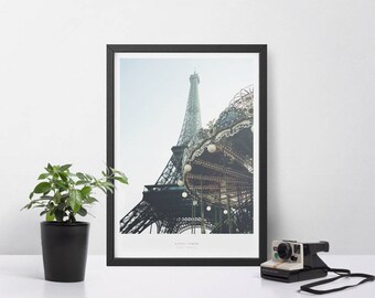 Eiffel Tower Paris Poster Scandinavian Design Wall Art Print Fashion