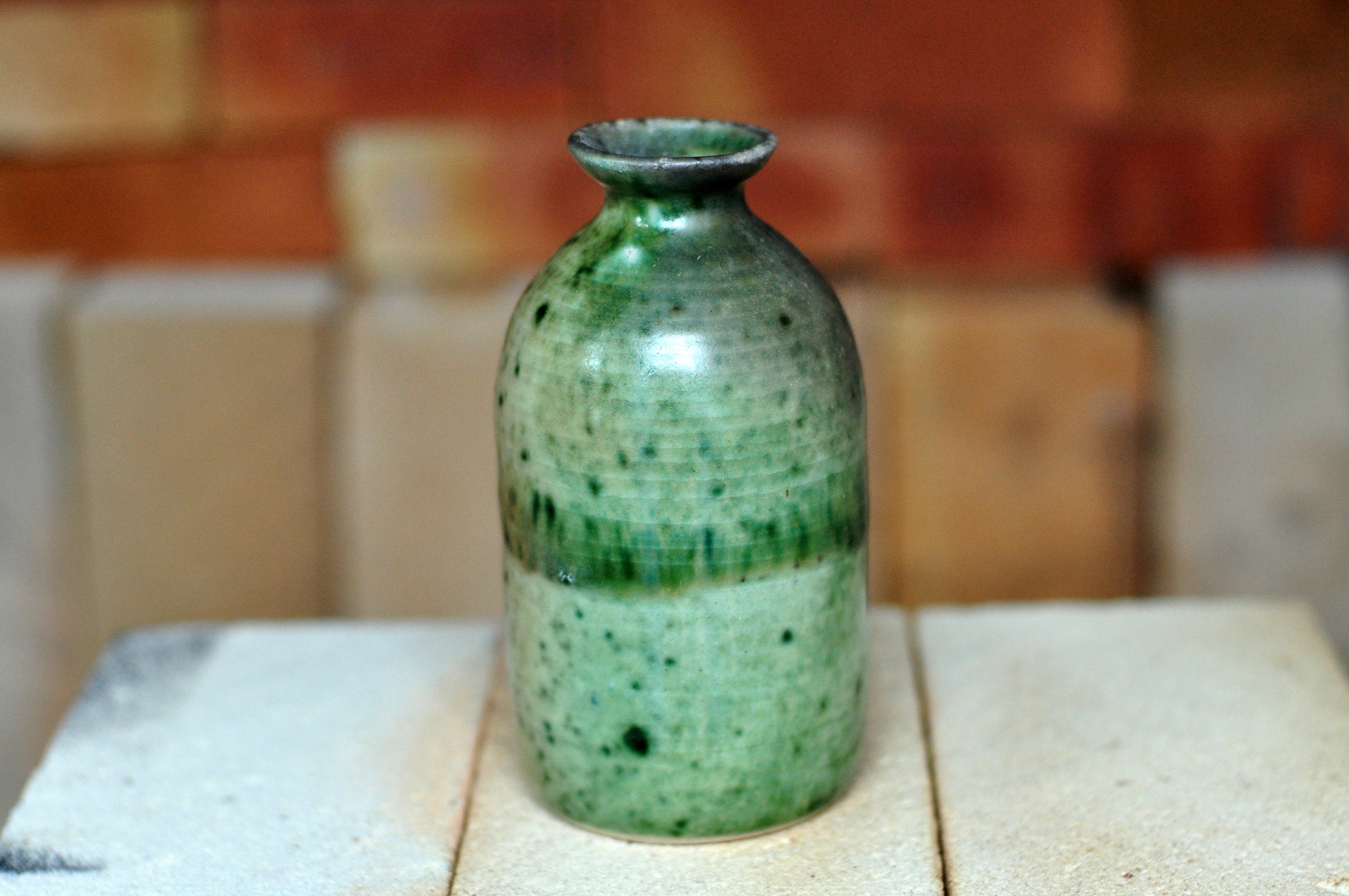 Tokkuri bottle Japanese style sake flask Handmade pottery Etsy