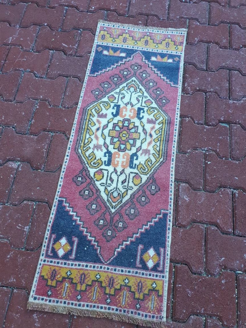 Small Persian rug Small Oriental rug Small rug Turkish rug, Small Vintage rug