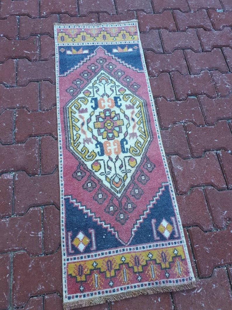 Small Persian rug Small Oriental rug Small rug Turkish rug, Small Vintage rug