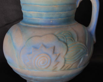 Denby Danesby Ware 6&quot; Art Deco Stoneware Pastel Blue Vase, Grasmere Pattern