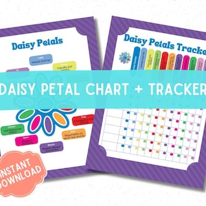 Girl Scouts Daisy Petal Chart, Printable Daisy Girl Scout, Daisy Petal Tracker, Editable Printables