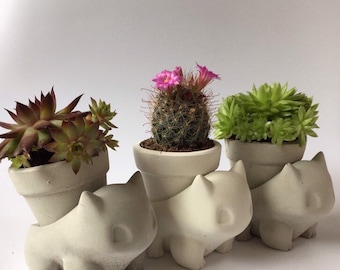 Patio Plants Flamingo Ceramic Flower Herb Pot Planter Pots Garden