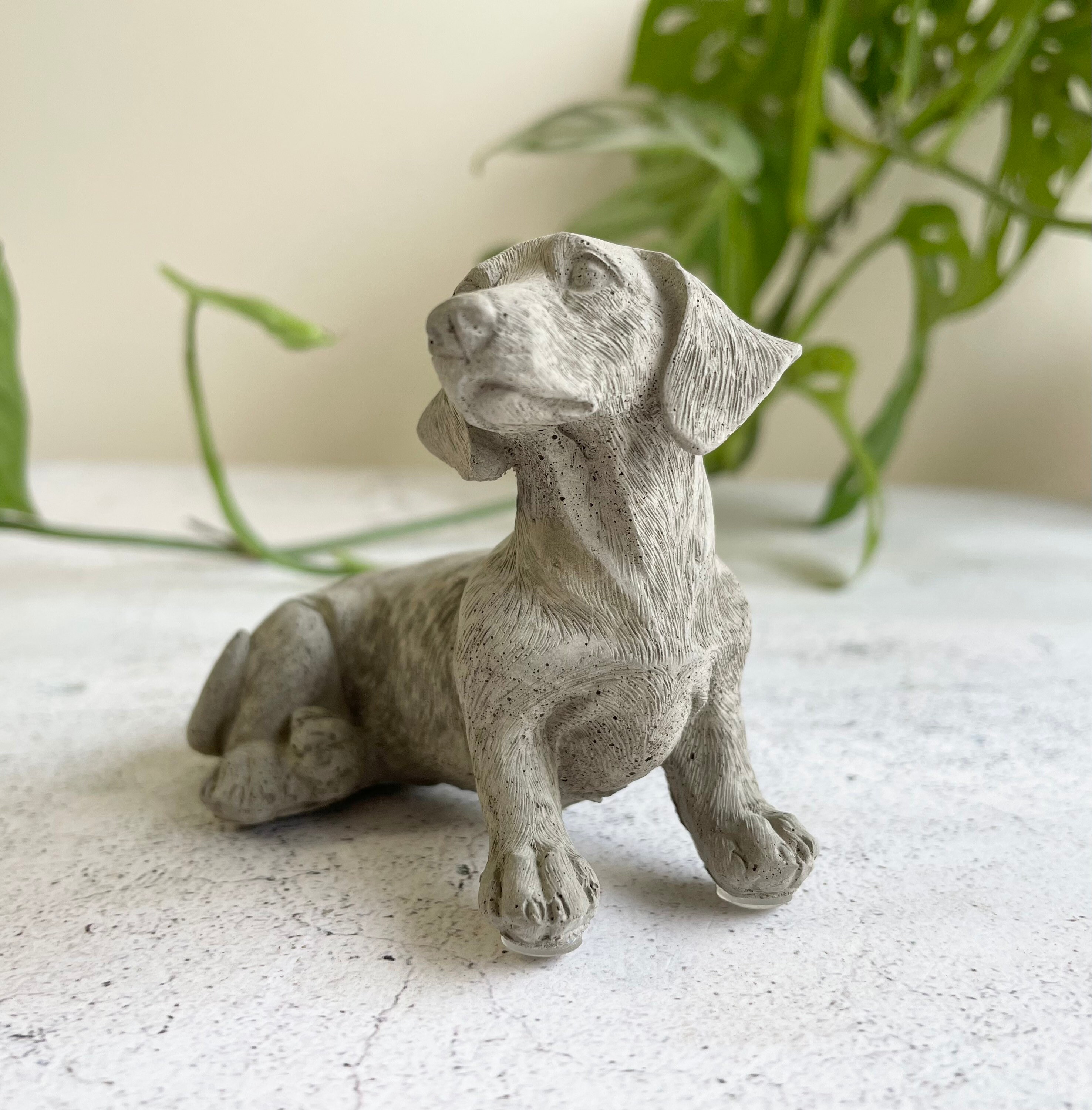 Concrete Dachshund Statue Pet Loss Pet Grave Marker Etsy