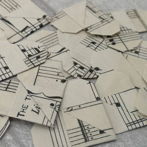 Noten Origami Herz Handgefaltet Dekorationen, Musiker Hochzeit Gunsten Dekoration, Musikalische Scrapbook DIY Papier Bastelbedarf Verzierungen