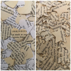 Jane Austen Boekenpagina Bruiloft Confetti Decoratie Harten en Sterren/Pride and Prejudice Elegant Recency Afternoon Tea Party Decoraties