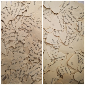 Twilight Book Wedding Table Confetti Decoration Hearts and Stars/Vampire Young Adult Literature Party Decorations/Werewolf bookworm Decor