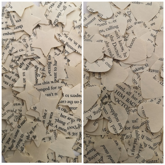 Doctor Who Book Page Wedding Table Confetti Decoration Hearts Etsy