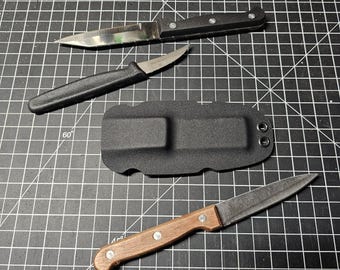 Fits Pioneer Woman, Victorinox, Faberware, Henckels, Mainstays, and Many More: Universal Paring Knife Sheath - Kydex (Knife Not Included)