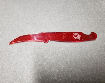 Pikal Knife Trainer ONLY, 5mm Red Acrylic, for Victorinox 2.5-inch Bird's Beak Paring / Fruit Knife