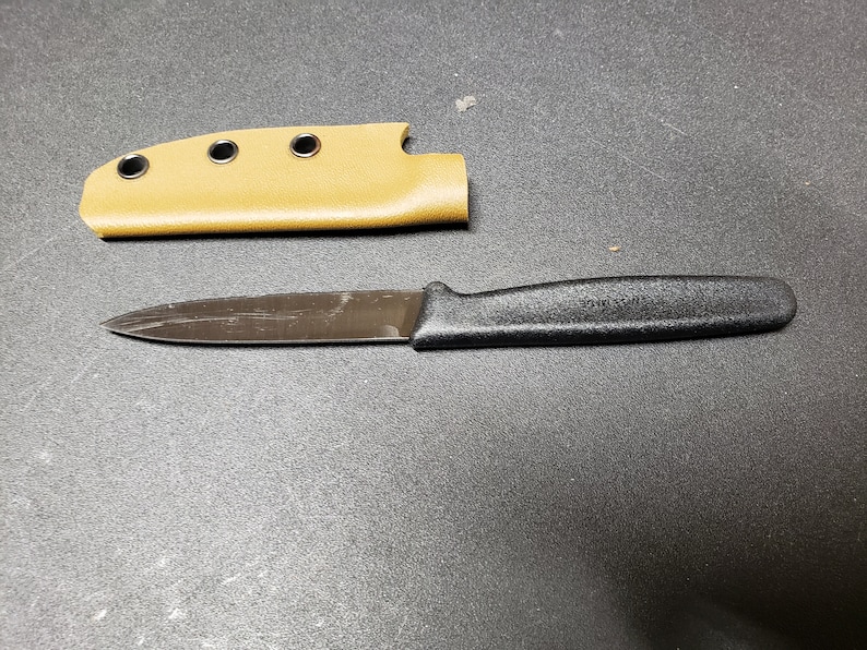 Etui Kydex UNIQUEMENT pour couteau d'office Victorinox 3,25 pouces ou Opinel 112 couteau non inclus spécifique au modèle image 6