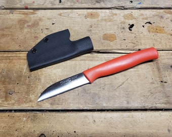 IKEA knife / Pikal Knife - Skalad Fruit Knife with Kydex Pocket Hook Sheath (Both Knife And Sheath Included)