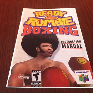 N64 Ready to Rumble Boxing Nintendo instruction booklet manual