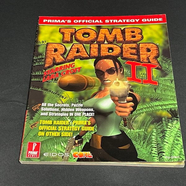 Original PS1 Tomb Raider and Tomb Raider 2 strategy guide *not a reproduction*