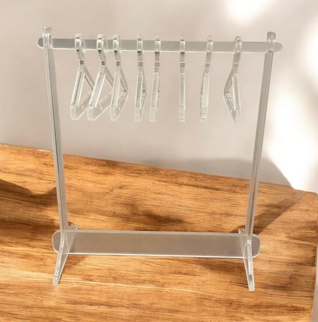 Acrylic Mini Clothes Rack for Display - Etsy
