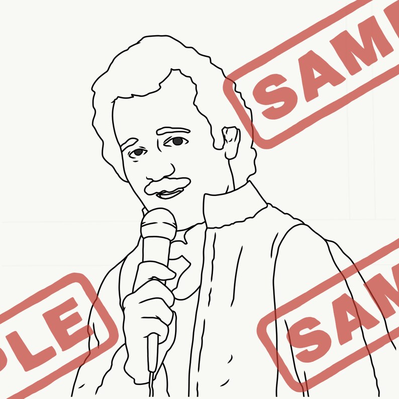 BILL MURRAY Colouring Book Digital Download 8 Adult | Etsy