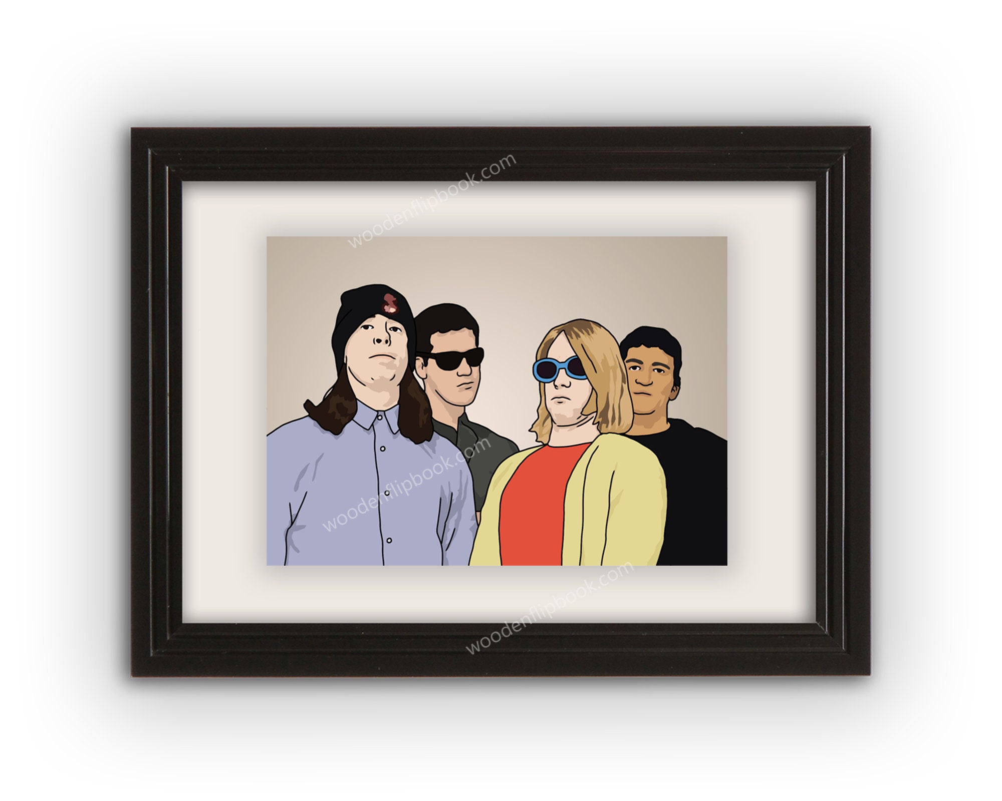 NIRVANA Artwork 5 X 7 Wall Art Print Rock Band Poster Etsy