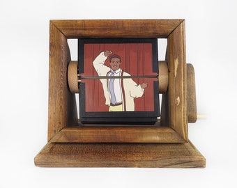 CARLTON Flipbook -- Framed, Wood -- Carlton Banks, Fresh Prince of Bel-Air