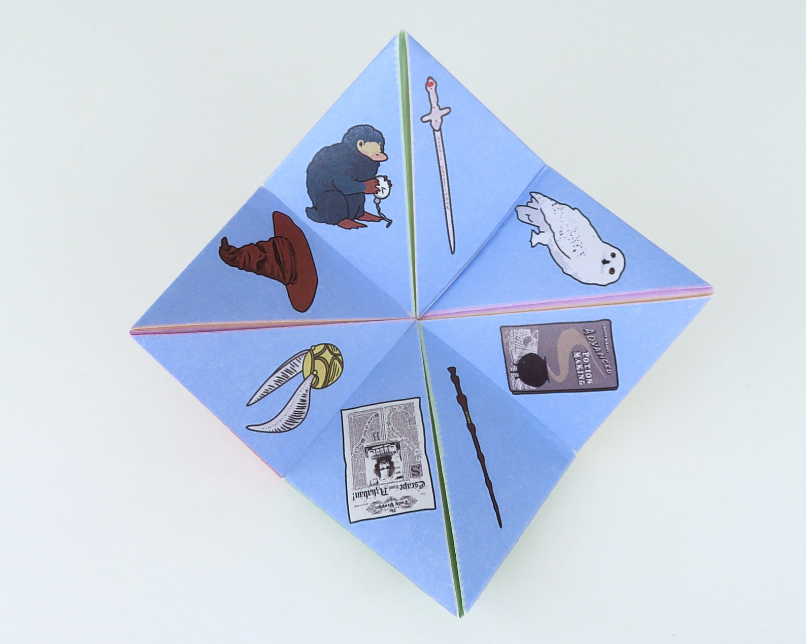 HARRY POTTER Cootie Catcher Paper Fortune Teller Origami | Etsy