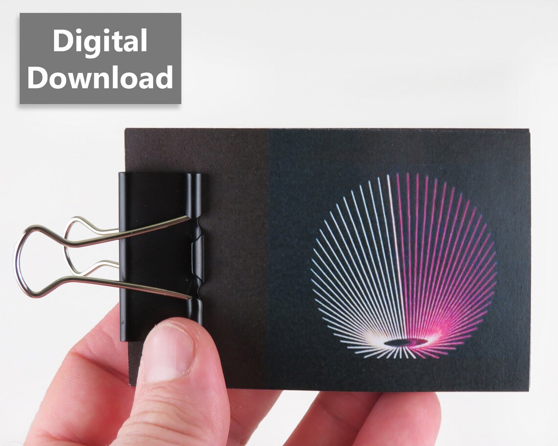 MOTION GRAPHICS Flipbook Digital Download 48 Page Flip Etsy