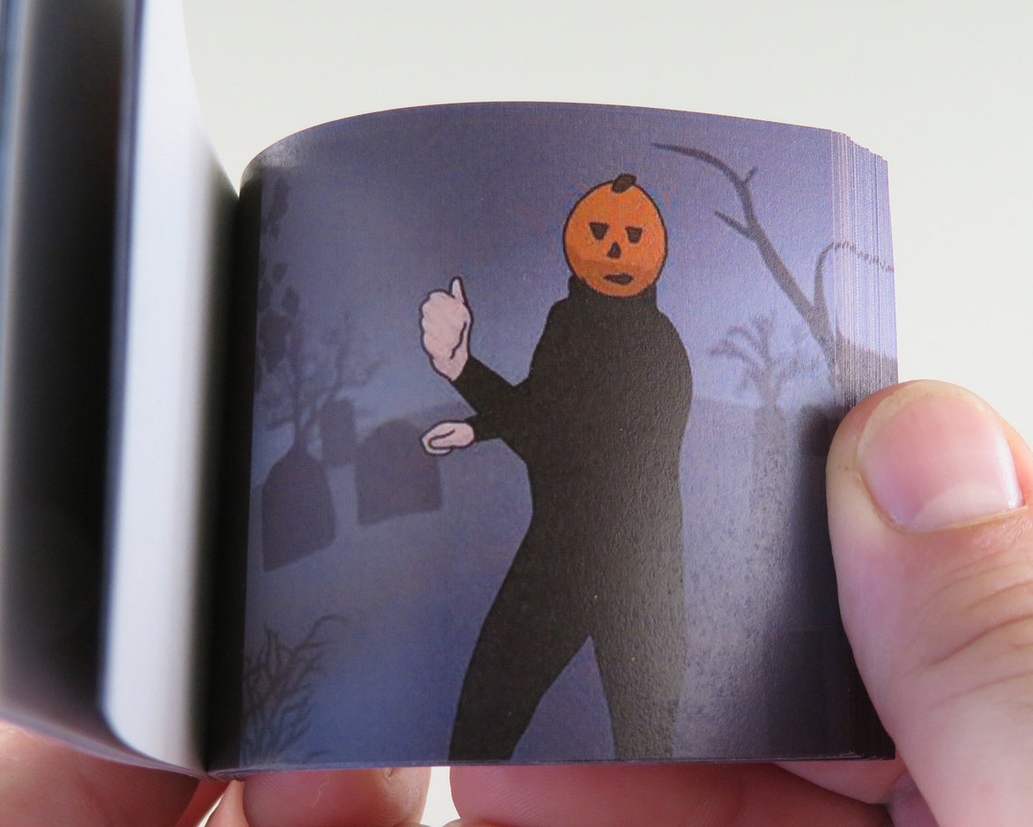 PUMPKIN GUY Flipbook Digital Download 48 Page Flip Book Etsy
