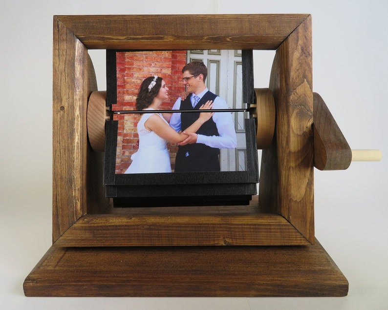 WOOD PHOTO ALBUM Flipbook Frame Custom Framed Flip Book 16 Etsy